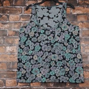 Torrid| Grey Floral Burnout Tank